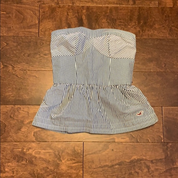 Brand New Hollister Striped Tube top in size Small - Picture 1 of 5